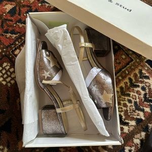 SOLD — WITCHY METALLIC STAR SANDALS